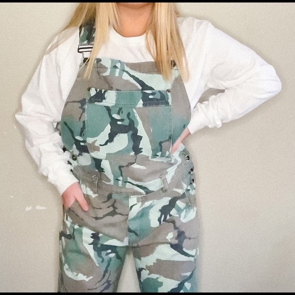 Camo Utility Overalls - Picture 2 of 2